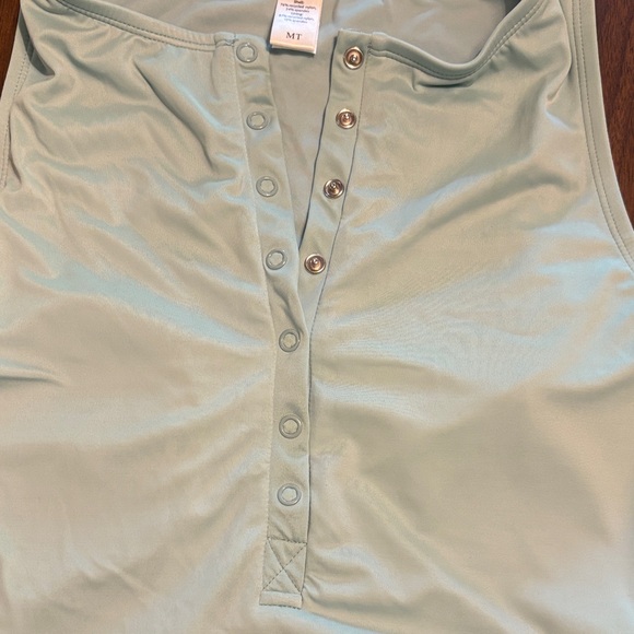 Andie Swim Malibu Swimsuit Aqua Medium Tall - Picture 4 of 8